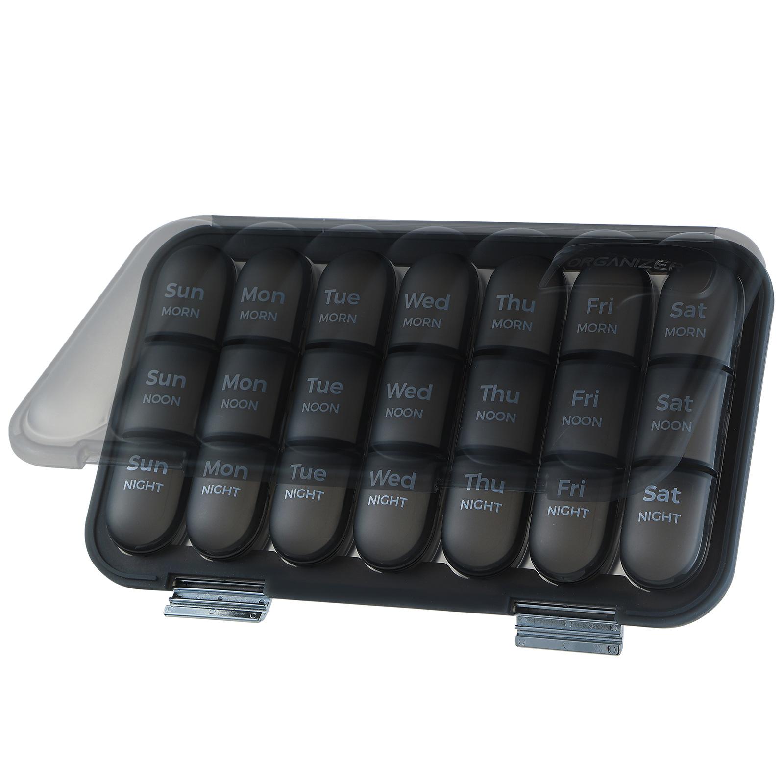 7 Day Pill Organizer 21/28 Compartments Large Pills Organizer Case for Medicine Vitamins Medication Travel Home Weekly
7 Day Pill Organizer 21/28 Compartments Large Pills Organizer Case for Medicine Vitamins Medication Travel Home Weekly