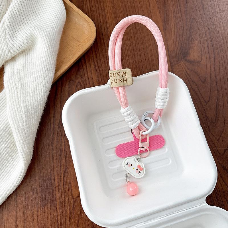 Cartoon Cute Pink Kt Cat Bell Pendant Mobile Phone Lanyard Bold Braided Rope Hand Rope Wristband Clip Buckle
Cartoon Cute Pink Kt Cat Bell Pendant Mobile Phone Lanyard Bold Braided Rope Hand Rope Wristband Clip Buckle