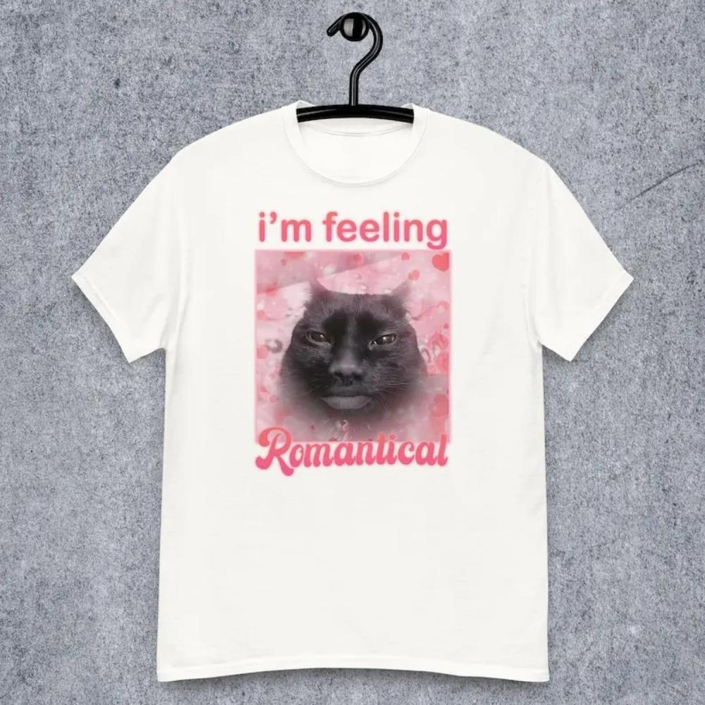 Im Feeling Romantical Funny Cat Printed Summer Tee Shirt Gift for Woman Cursed Cats T-shirt Silly Joke Gifts Dank Tshirt XS
Im Feeling Romantical Funny Cat Printed Summer Tee Shirt Gift for Woman Cursed Cats T-shirt Silly Joke Gifts Dank Tshirt XS
