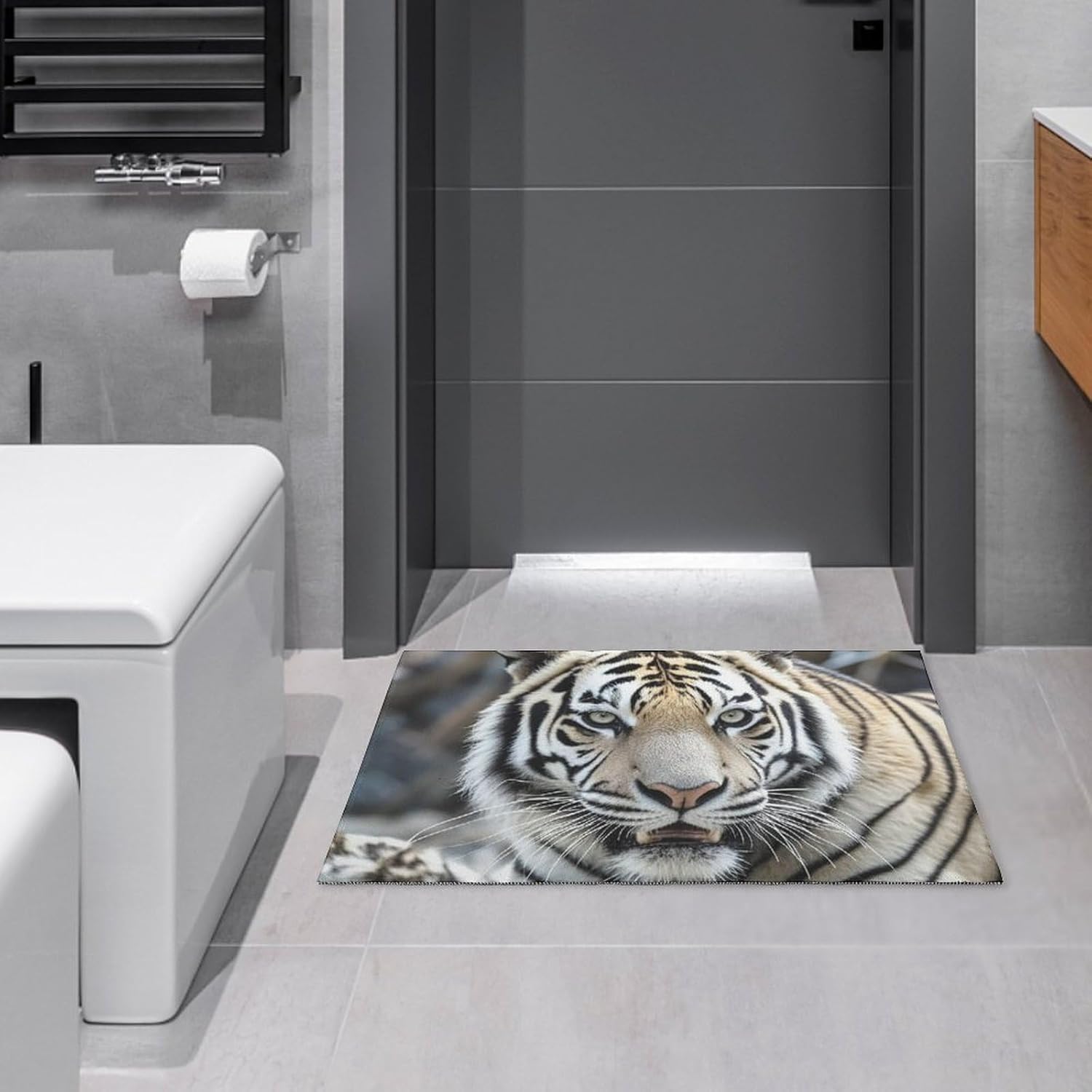 Crystal velvet carpetBlack and White Tiger Area Rug for Living Room Non Slip Furry Carpet Indoor Machine Washable Rug Entryway F 60x90cm
Crystal velvet carpetBlack and White Tiger Area Rug for Living Room Non Slip Furry Carpet Indoor Machine Washable Rug Entryway F 60x90cm