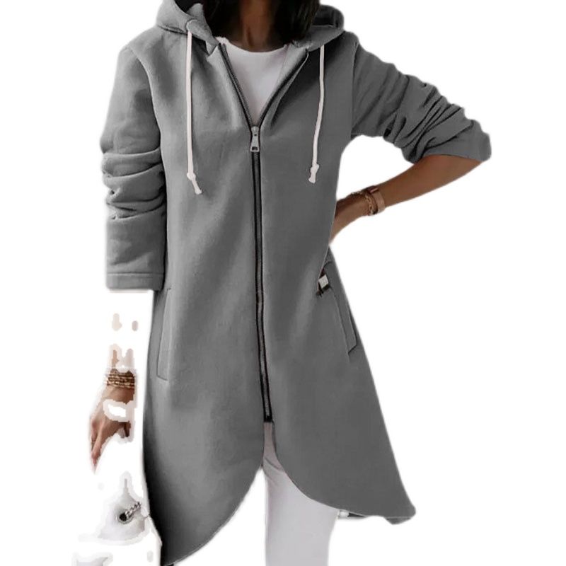 Fall and Winter Fashion Street New Plus Size Women s Hooded Drawstring Mid Length Long Length Pull-on Cardigan Irregular Casual Outwear Gray XL
Fall and Winter Fashion Street New Plus Size Women s Hooded Drawstring Mid Length Long Length Pull-on Cardigan Irregular Casual Outwear Gray XL