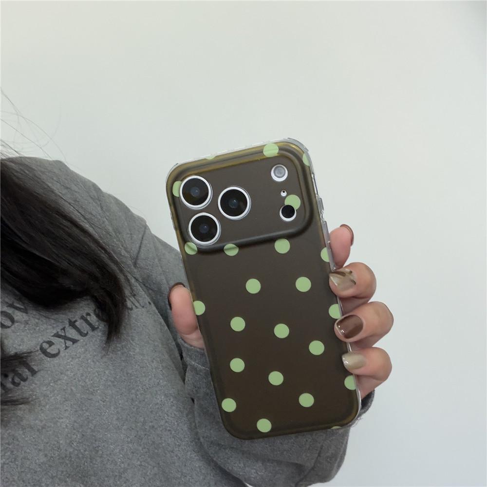 INS Dark Green Color Block Polka Dot iPhone 17Pro, 16Pro, 15PM Drop-Proof Phone Case, Korean Style 16PM
INS Dark Green Color Block Polka Dot iPhone 17Pro, 16Pro, 15PM Drop-Proof Phone Case, Korean Style 16PM