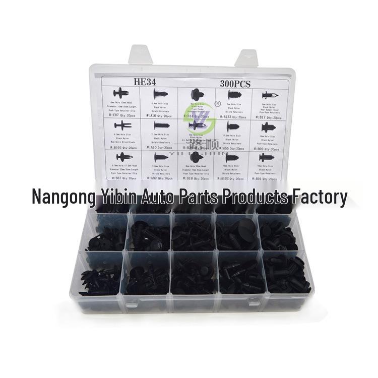 300pcs Mixed Auto Fasteners for Toyota, Honda, Ford, Chrysler - 15 Types
300pcs Mixed Auto Fasteners for Toyota, Honda, Ford, Chrysler - 15 Types