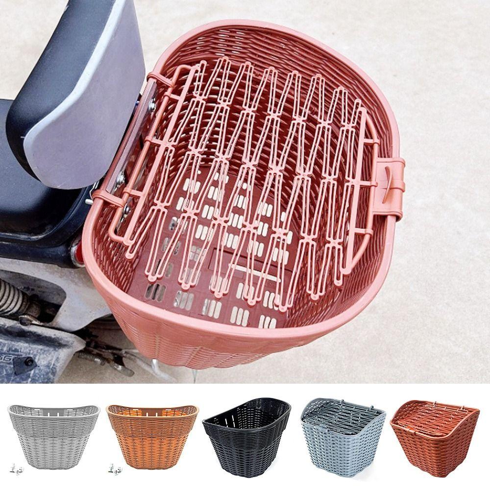 3 Colors Bicycle Wicker Rainproof D-shaped Baskets Cycling Basket Accessories Cycling Accessories Grey 33x25x22cm
3 Colors Bicycle Wicker Rainproof D-shaped Baskets Cycling Basket Accessories Cycling Accessories Grey 33x25x22cm