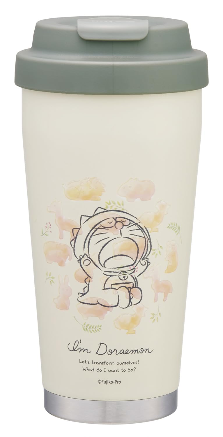 Skater Stainless Steel Easy Tumbler Vacuum Double Relaxing for 480ml, Insulated, Cold, Walled, Sanrio, I m Doraemon, Doraemon, Adults, STEM5-A 
Skater Stainless Steel Easy Tumbler Vacuum Double Relaxing for 480ml, Insulated, Cold, Walled, Sanrio, I m Doraemon, Doraemon, Adults, STEM5-A