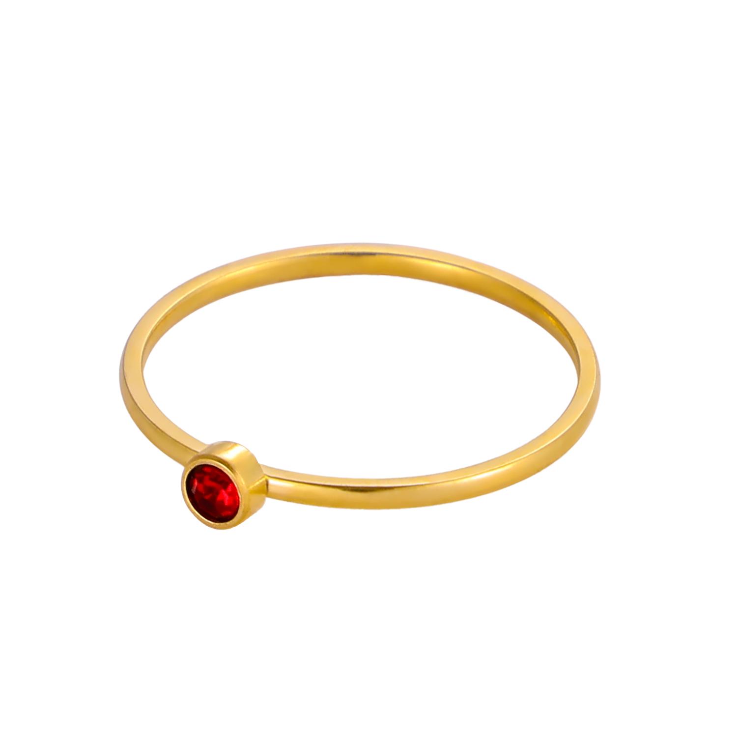 CARLIDANA Fashionable Gold Plated Stainless Steel Plain Ring Inlay 12 Birthstone Waterproof Non-Fading Jewelry for Women 9&gold
CARLIDANA Fashionable Gold Plated Stainless Steel Plain Ring Inlay 12 Birthstone Waterproof Non-Fading Jewelry for Women 9&gold