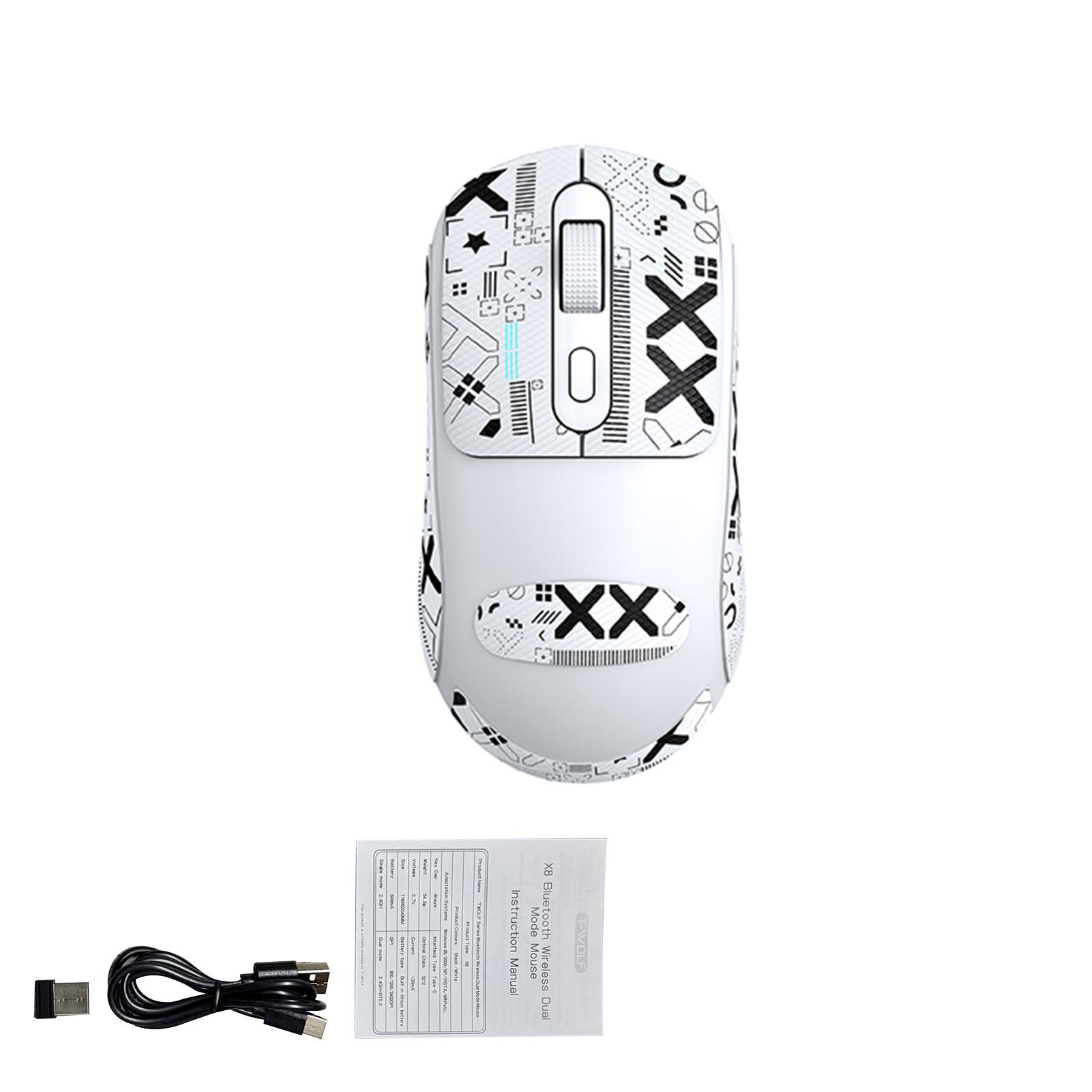 X8 Dual Mode Wireless Mouse with 500mAh Rechargeable Battery Gaming Mouse White білий
X8 Dual Mode Wireless Mouse with 500mAh Rechargeable Battery Gaming Mouse White білий