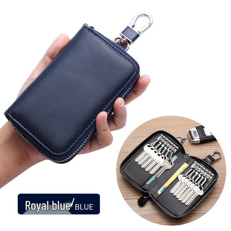 Мужская и женская сумка для ключей от машины на молнии большой вместимости - Удобный на пояс держатель для ключей темно-синий
Мужская и женская сумка для ключей от машины на молнии большой вместимости - Удобный на пояс держатель для ключей темно-синий