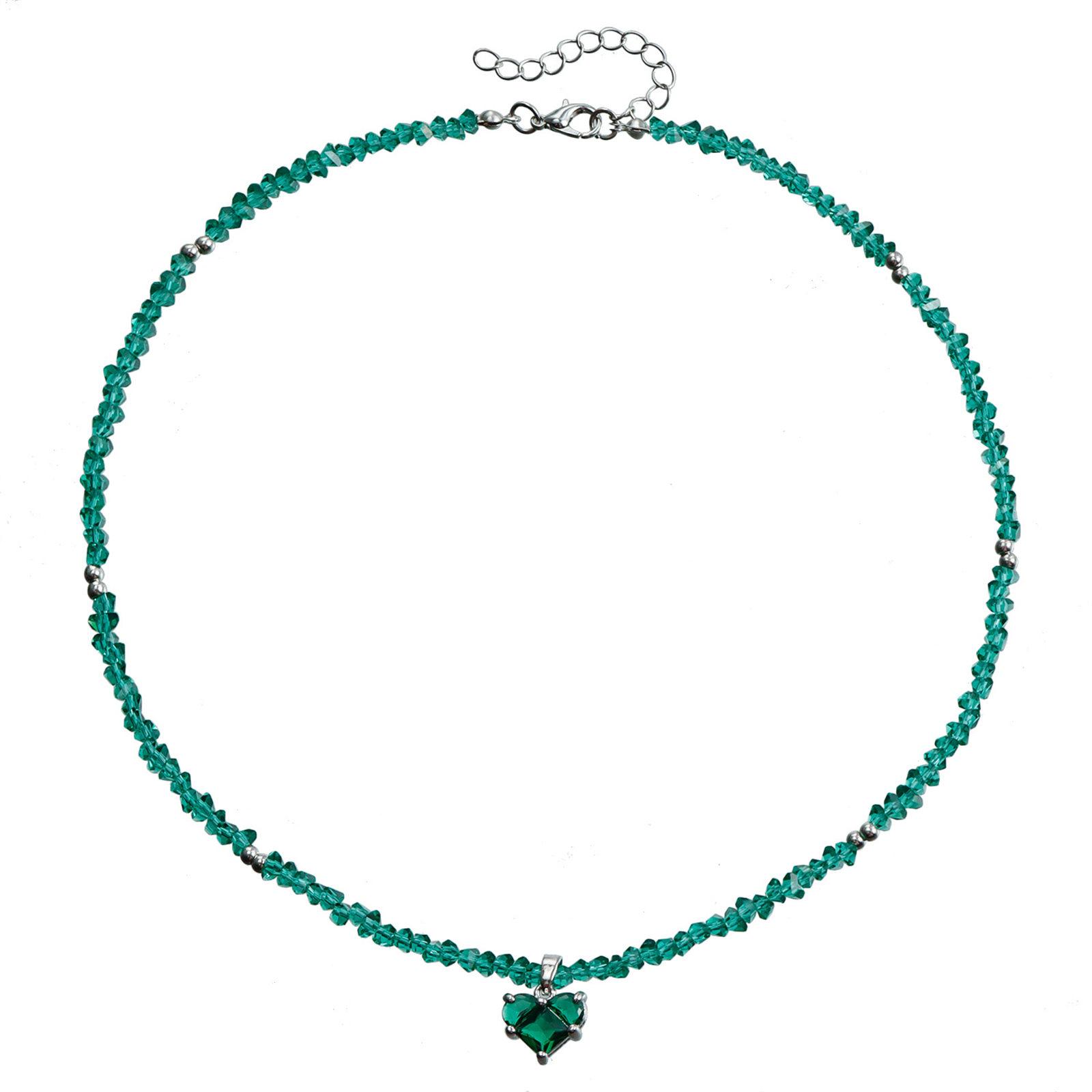 Модное ожерелье из бисера ручной работы с подвеской в виде сердца, регулируемые стеклянные бусины для модных женщин зелёный
Модное ожерелье из бисера ручной работы с подвеской в виде сердца, регулируемые стеклянные бусины для модных женщин зелёный