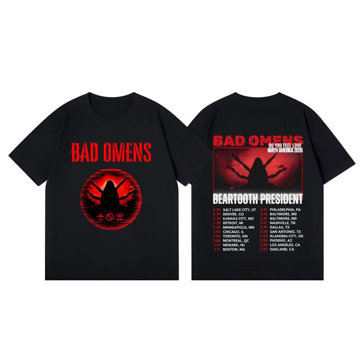 Bad Omens Do You Feel Love Tour 2026 Tshirts Vintage Punk Rock Short Sleeve Tshirt Men Women Casual Fashion Oversized T Shirt 4XL
Bad Omens Do You Feel Love Tour 2026 Tshirts Vintage Punk Rock Short Sleeve Tshirt Men Women Casual Fashion Oversized T Shirt 4XL