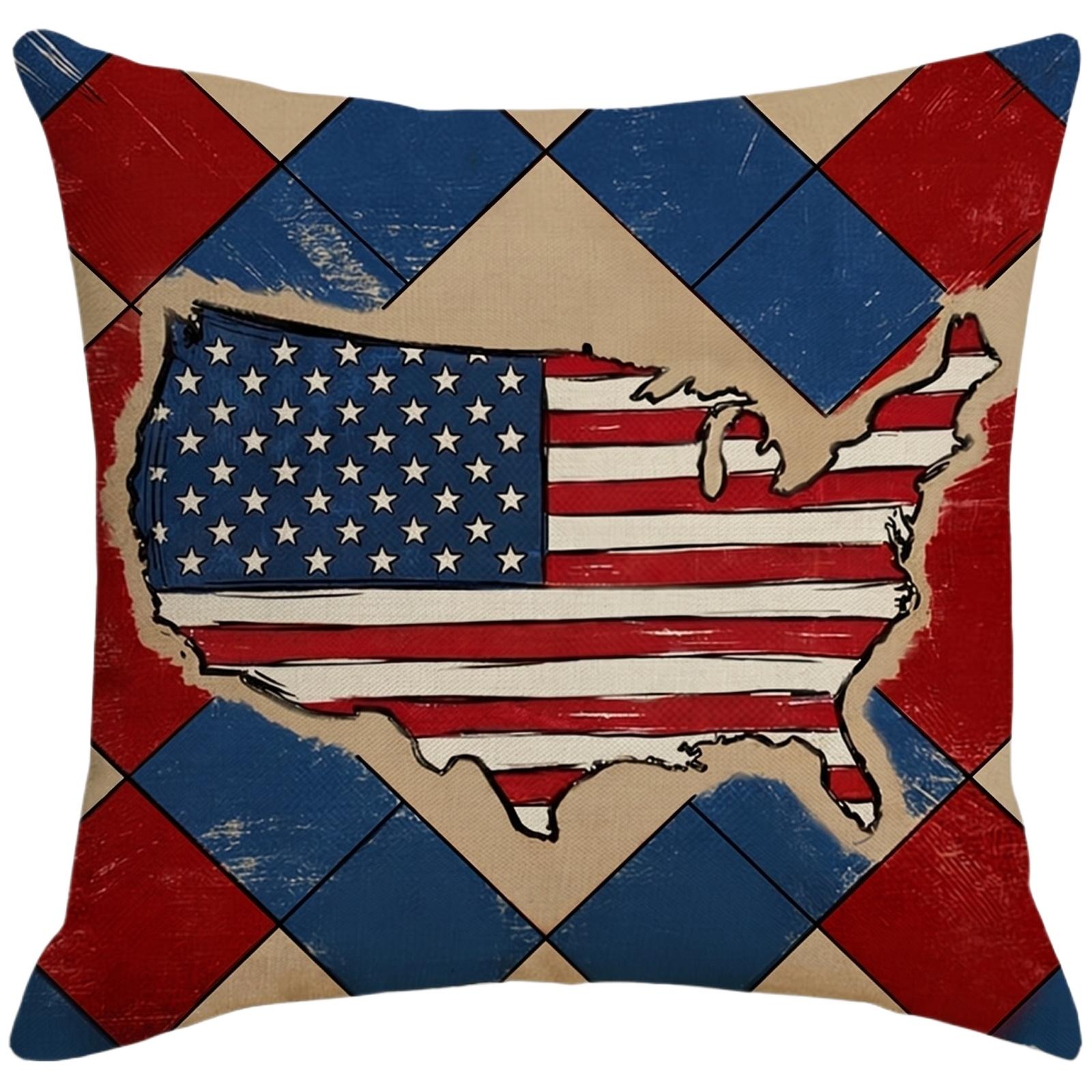 Decorative Throw Pillow Cover with Patriotic Star Design and Inspirational Text Suitable for Sofa Couch Chair Home Decor 18x18 Inches One Size
Decorative Throw Pillow Cover with Patriotic Star Design and Inspirational Text Suitable for Sofa Couch Chair Home Decor 18x18 Inches One Size