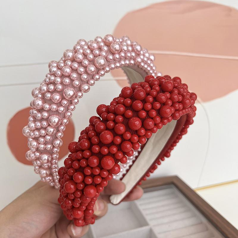 Luxury Baroque Headbands Full Plastic Pearls Sponge Padded Women Ladies Party Wedding Head Wears Present for Her
Luxury Baroque Headbands Full Plastic Pearls Sponge Padded Women Ladies Party Wedding Head Wears Present for Her