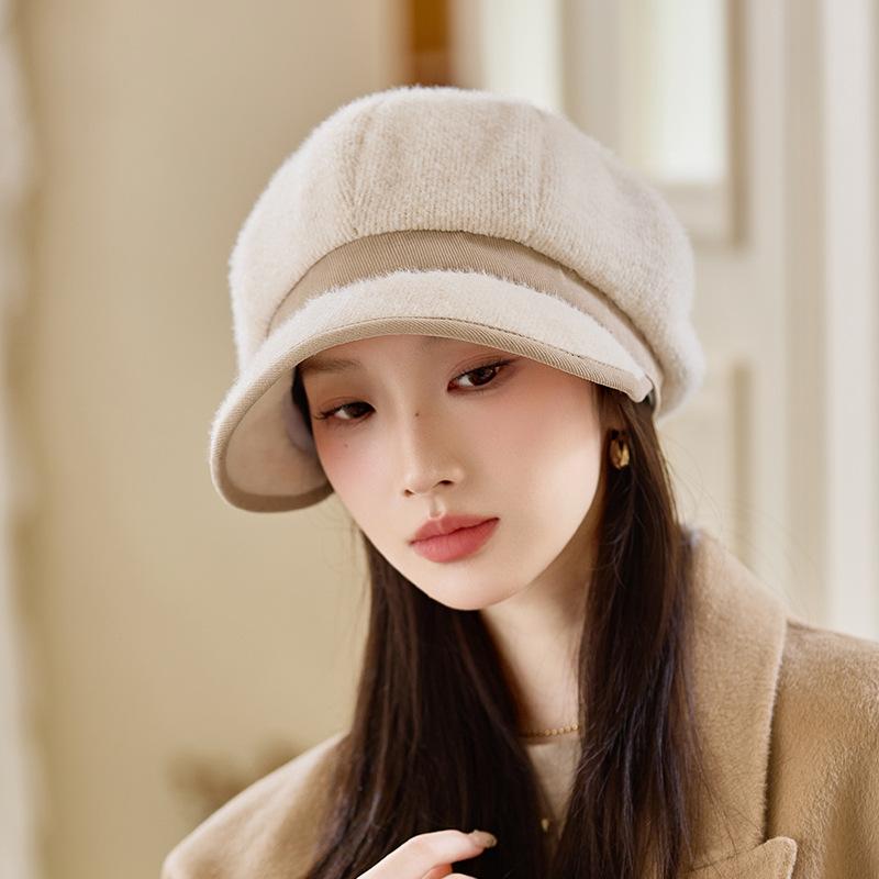 Осенне-зимняя шляпа Женская модная шляпа для верховой езды Теплая бархатная утолщенная восьмиугольная шляпа с козырьком ONE SIZE
Осенне-зимняя шляпа Женская модная шляпа для верховой езды Теплая бархатная утолщенная восьмиугольная шляпа с козырьком ONE SIZE