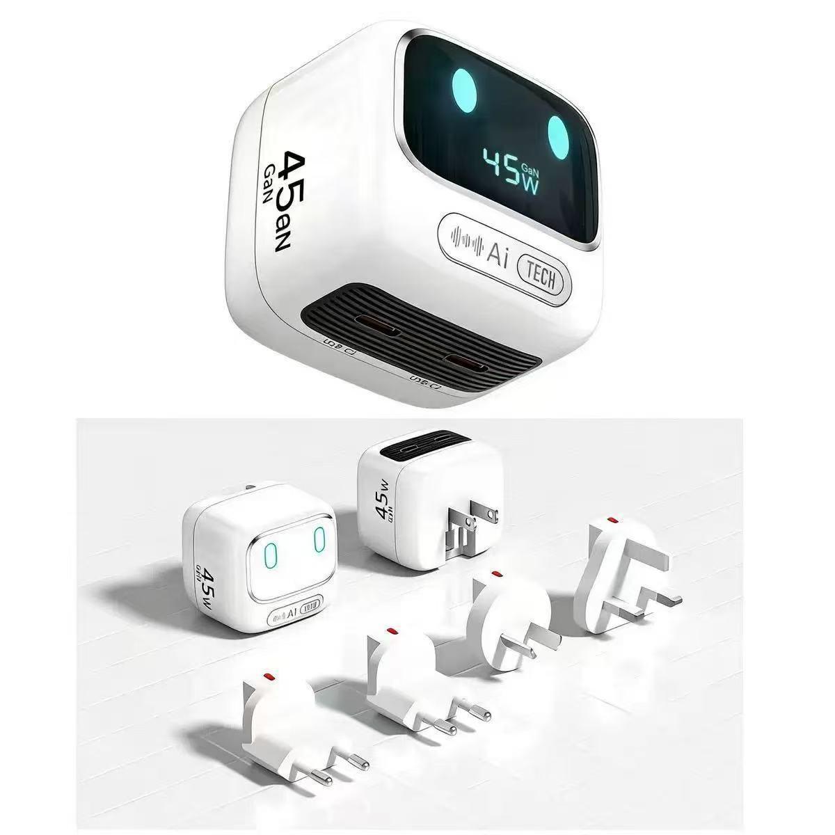 Smart AI Voice-Activated PD45W Night Light & Fast Charger for Devices - European Gallium Nitride UK Standard
Smart AI Voice-Activated PD45W Night Light & Fast Charger for Devices - European Gallium Nitride UK Standard