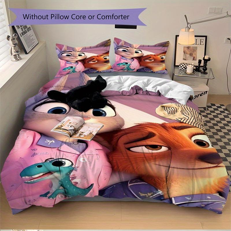 3pcs Nick & Judy and Pets Quilt Set Soft and Comfortable Bedroom, Guest Room and Dorm Decor Bedding Set S074 260x240cm
3pcs Nick & Judy and Pets Quilt Set Soft and Comfortable Bedroom, Guest Room and Dorm Decor Bedding Set S074 260x240cm