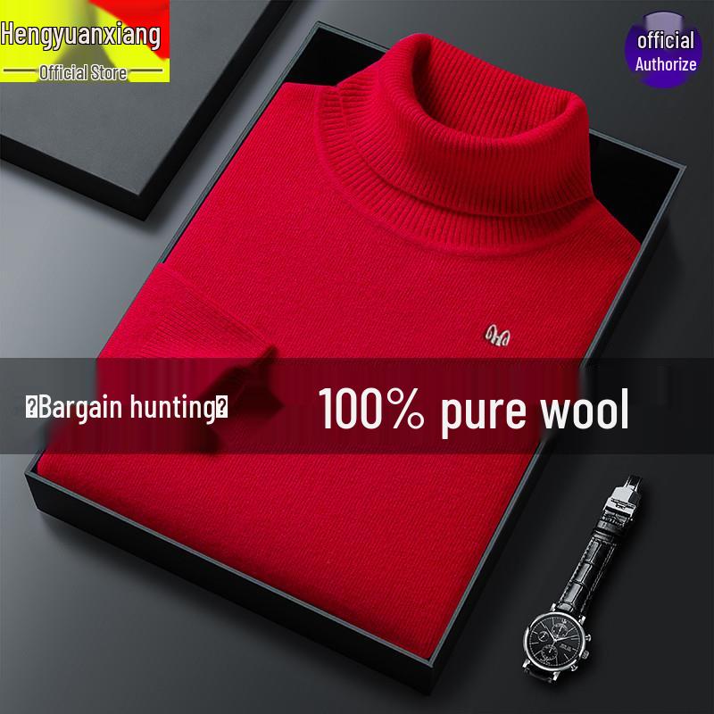 Hengyuanxiang Men s High Neck Winter Wool Sweater - Thick Warm Base Layer Knitwear 4XL (180–200 lbs)
Hengyuanxiang Men s High Neck Winter Wool Sweater - Thick Warm Base Layer Knitwear 4XL (180–200 lbs)