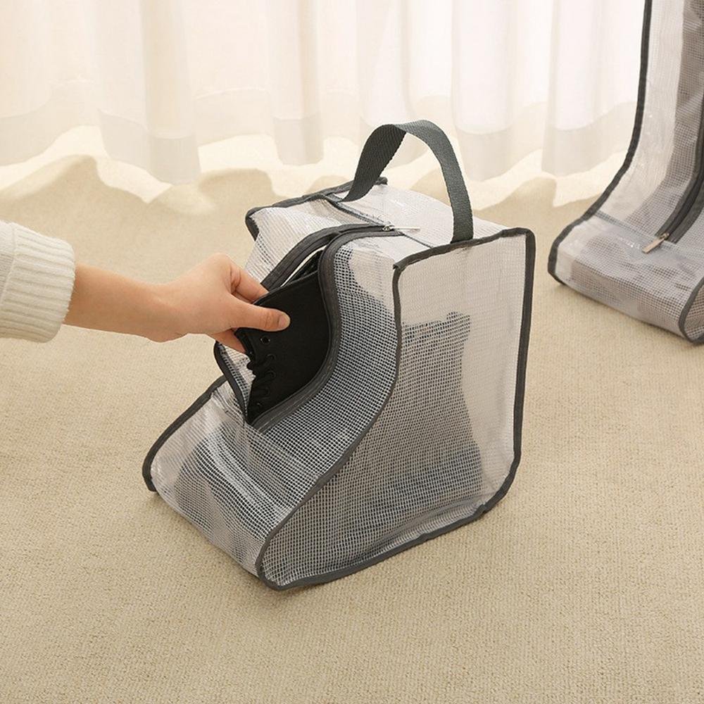 Dustproof Shoes Storage Bag with Zipper See Through PVC Waterproof Short Boots Organizer Black Edge
Dustproof Shoes Storage Bag with Zipper See Through PVC Waterproof Short Boots Organizer Black Edge