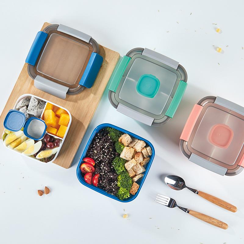 Dual-Layer Plastic Lunch Box with Dividers and Secure Buckles for Office & Student Use 1.1L Small (15.4*15.4*8.7) 72/box світло-зелений колір
Dual-Layer Plastic Lunch Box with Dividers and Secure Buckles for Office & Student Use 1.1L Small (15.4*15.4*8.7) 72/box світло-зелений колір