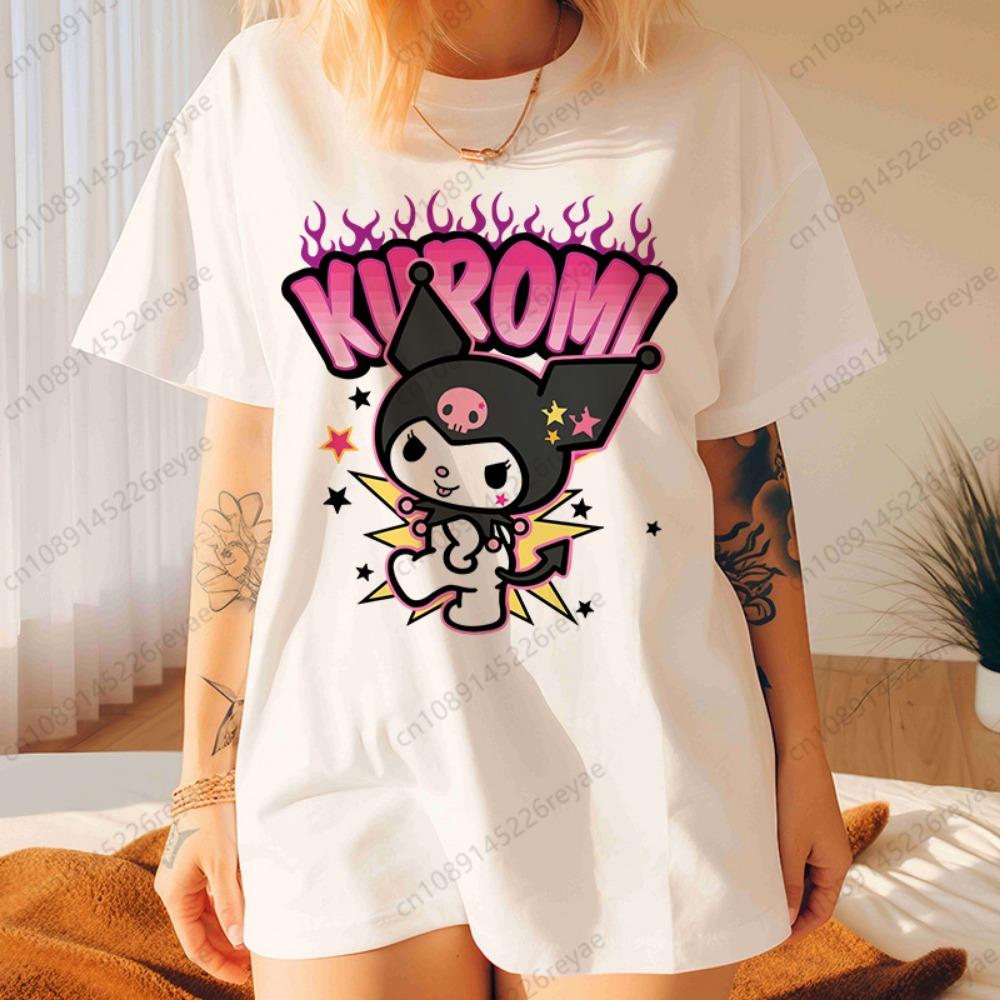 Women Plus Size T-shirts Kawaii Kuromi Gothic Heart Printed Short Sleeve T Shirt Big Size Streetwear Plus Size Women s Clothing M
Women Plus Size T-shirts Kawaii Kuromi Gothic Heart Printed Short Sleeve T Shirt Big Size Streetwear Plus Size Women s Clothing M