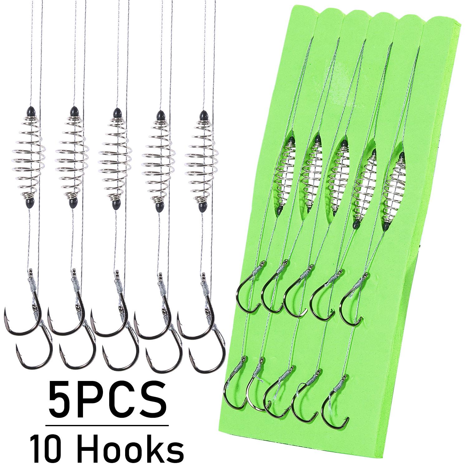 Bass Fishing Hooks Set 5pcs Durable Sharp Baitcasting Hooks for Angling And Tackle
Bass Fishing Hooks Set 5pcs Durable Sharp Baitcasting Hooks for Angling And Tackle