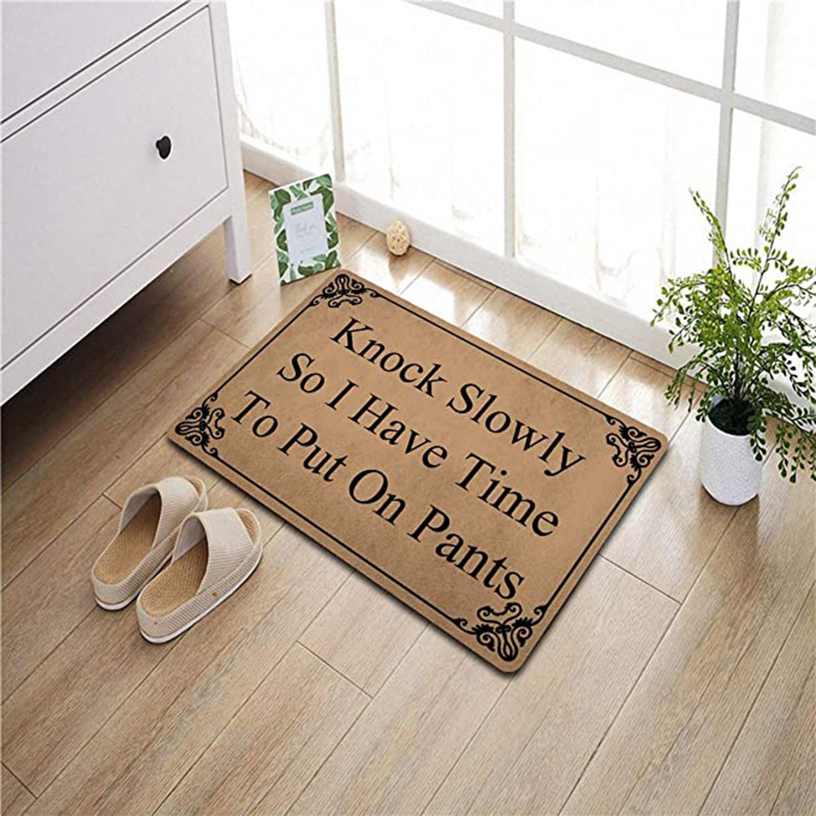 Welcome Funny Doormat Slowly Knocking The Door, This Way I Have Time To Put My Personalized Doormat With Non- Rubber Back (23.6 X 15.7 Inches) Prank кофейный
Welcome Funny Doormat Slowly Knocking The Door, This Way I Have Time To Put My Personalized Doormat With Non- Rubber Back (23.6 X 15.7 Inches) Prank кофейный