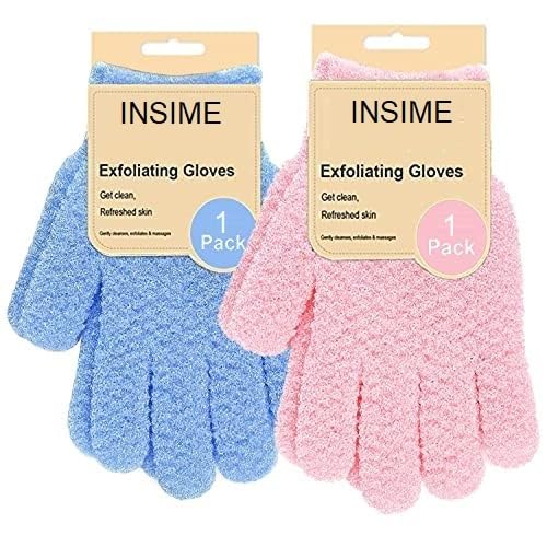 INSIME Premium Skin exfoliating Shower body gloves for bathing (2 pairs) | Dual texture Hydro Body scrub Deep Exfoliate gloves for dead skin | Sp
INSIME Premium Skin exfoliating Shower body gloves for bathing (2 pairs) | Dual texture Hydro Body scrub Deep Exfoliate gloves for dead skin | Sp