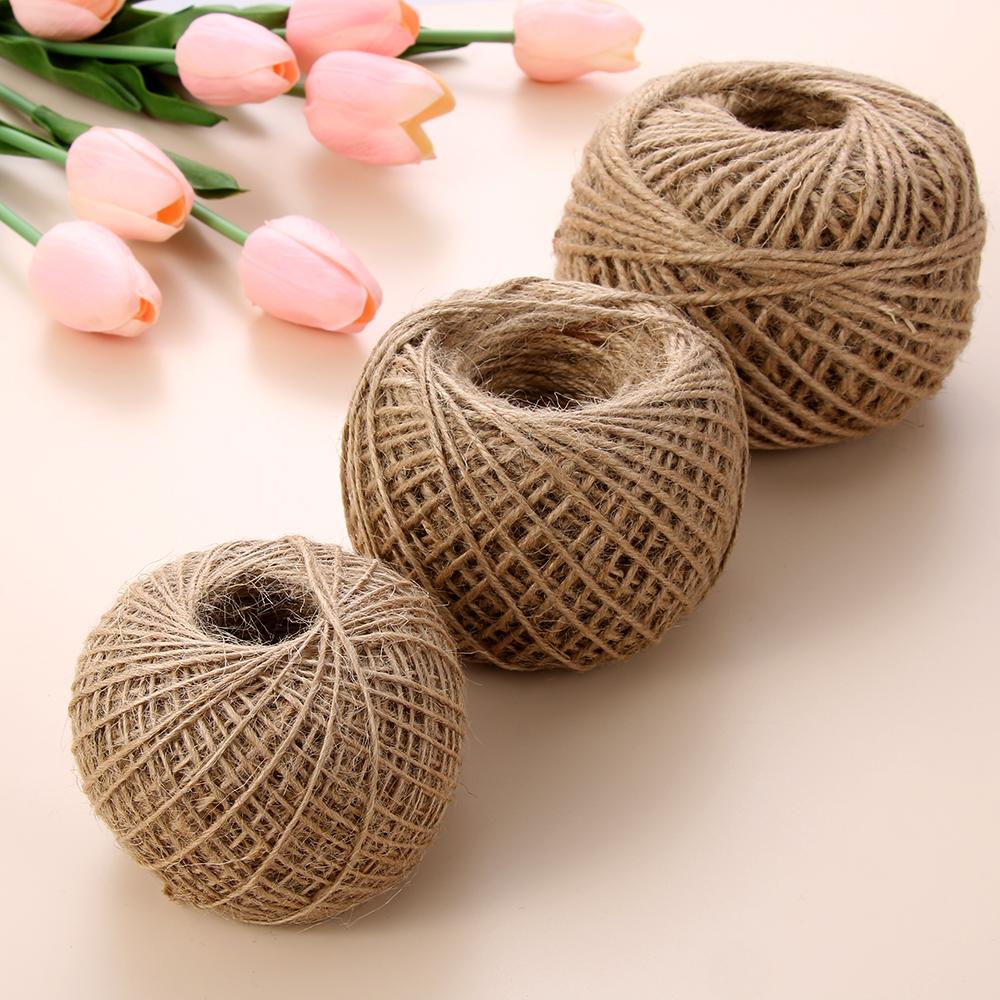100m 1/2/3mm New Cords Twine Wedding Decor Natural Jute Rope Gift Packing Bag Burlap Hessian
100m 1/2/3mm New Cords Twine Wedding Decor Natural Jute Rope Gift Packing Bag Burlap Hessian