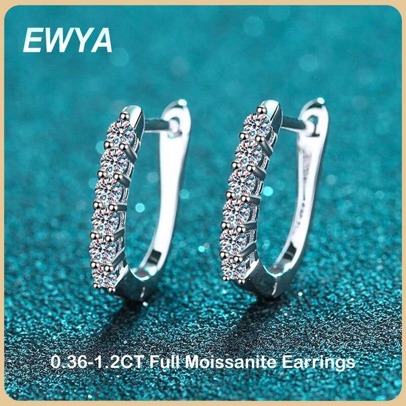 EWYA 1,2CT серьги-кольца с муассанитом для женщин и девочек, серьги из стерлингового серебра S925 с бриллиантами, серьги с пряжкой для ушей, ювелирные украшения, оптовая продажа
EWYA 1,2CT серьги-кольца с муассанитом для женщин и девочек, серьги из стерлингового серебра S925 с бриллиантами, серьги с пряжкой для ушей, ювелирные украшения, оптовая продажа