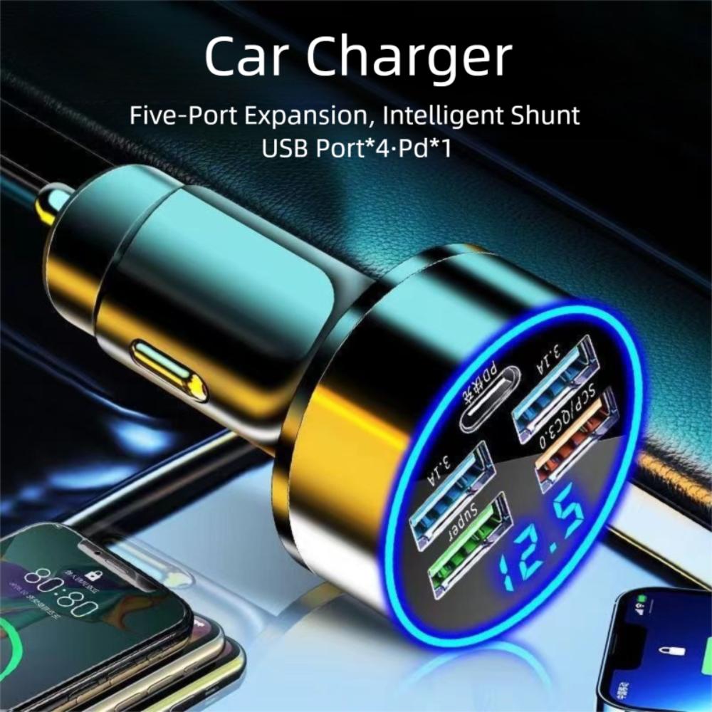 Super Fast Car Charger Black Car Power Adapter New Charging Cable for Outdoor Travel 8 USB 4PD+4USB
Super Fast Car Charger Black Car Power Adapter New Charging Cable for Outdoor Travel 8 USB 4PD+4USB