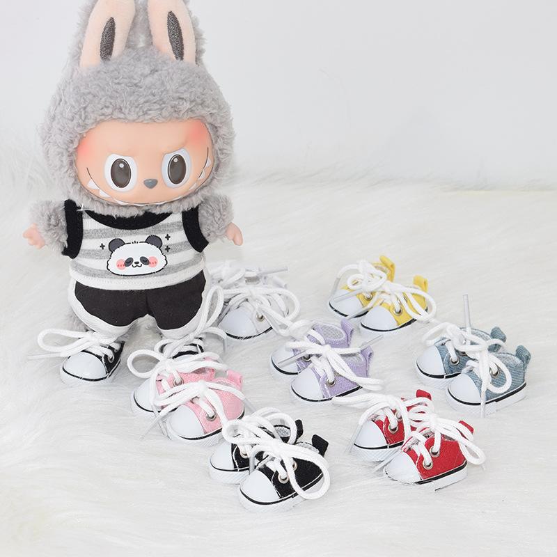 Labubu key chain shoes 17CM blind box cloth fabric change toy shoes 10CM cotton doll shoes 3.8CM
Labubu key chain shoes 17CM blind box cloth fabric change toy shoes 10CM cotton doll shoes 3.8CM
