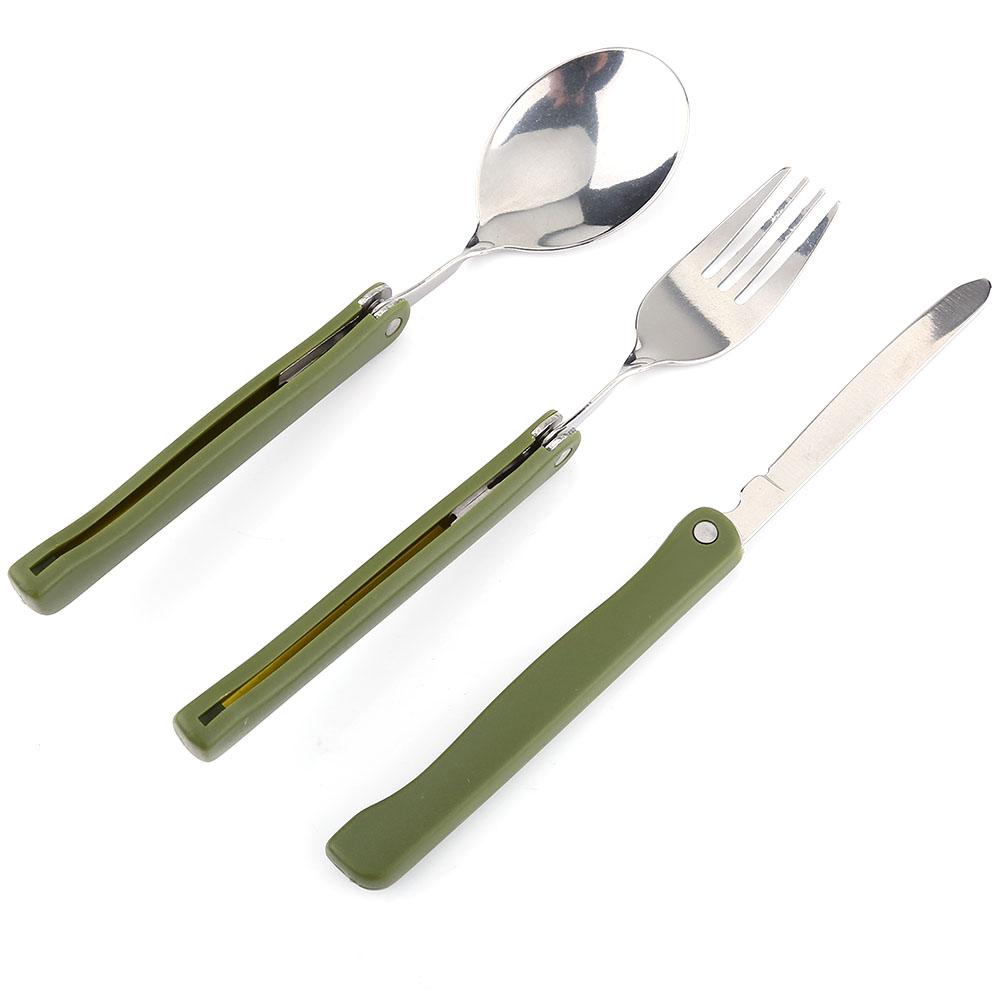 Stainless Steel Folding Tableware Set With Outdoor Portable Bag For Camping Picnic Travel
Stainless Steel Folding Tableware Set With Outdoor Portable Bag For Camping Picnic Travel