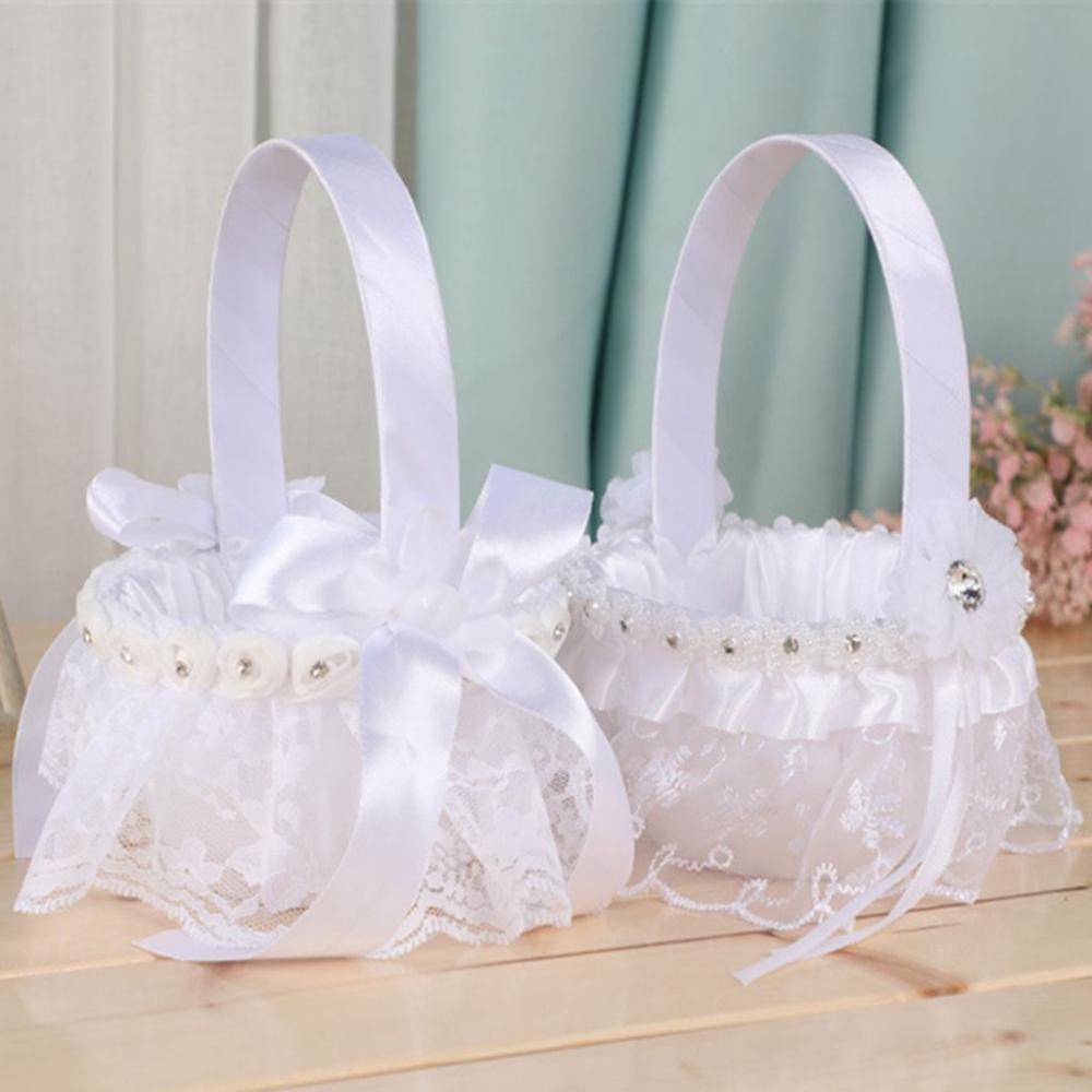Gift Pure White Western Wedding Party Decor Wedding Supplies Flower Basket Flower Girl Basket
Gift Pure White Western Wedding Party Decor Wedding Supplies Flower Basket Flower Girl Basket