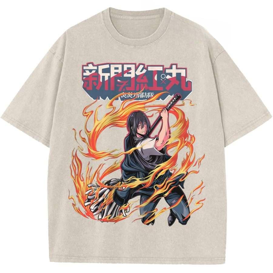 Мужская футболка с графическим принтом Shinmon Benimaru Fire Force, с коротким рукавом, из хлопка, винтажная стирка, Harajuku, мужская, оверсайз S бежевый
Мужская футболка с графическим принтом Shinmon Benimaru Fire Force, с коротким рукавом, из хлопка, винтажная стирка, Harajuku, мужская, оверсайз S бежевый