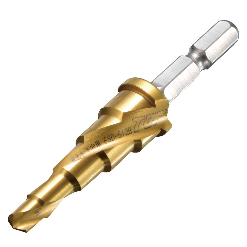 Top Industry Hexagonal shank for electric drill Step drill for bolt pilot hole Tsubame Sanjo Made in Japan (TOP) ESD-512B
Top Industry Hexagonal shank for electric drill Step drill for bolt pilot hole Tsubame Sanjo Made in Japan (TOP) ESD-512B