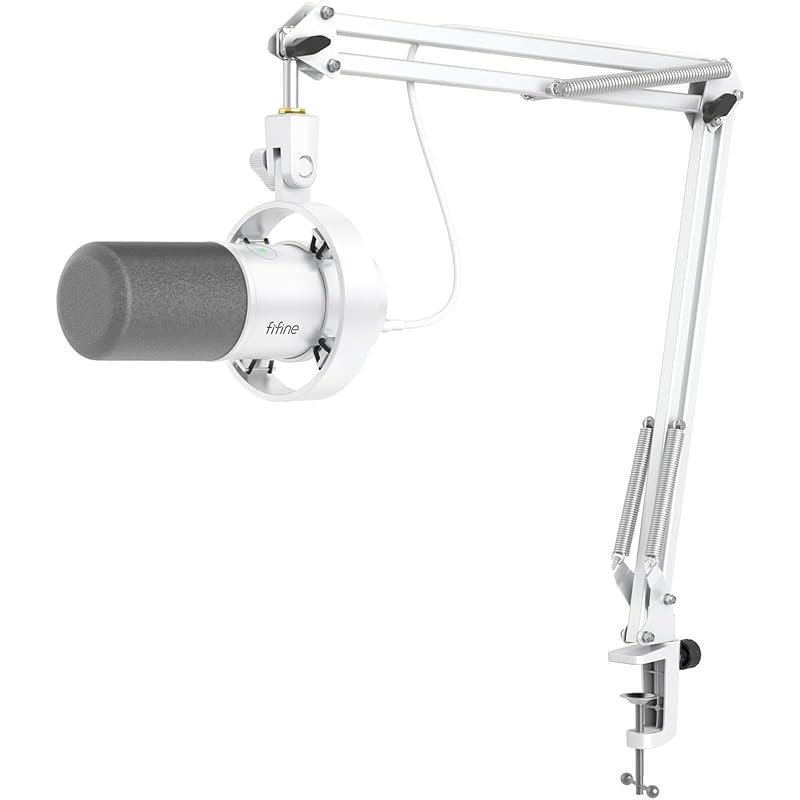 FIFINE dynamic microphone USB/XLR microphone microphone set unidirectional pc microphone Volume adjustment mute button with microphone arm Direct
FIFINE dynamic microphone USB/XLR microphone microphone set unidirectional pc microphone Volume adjustment mute button with microphone arm Direct