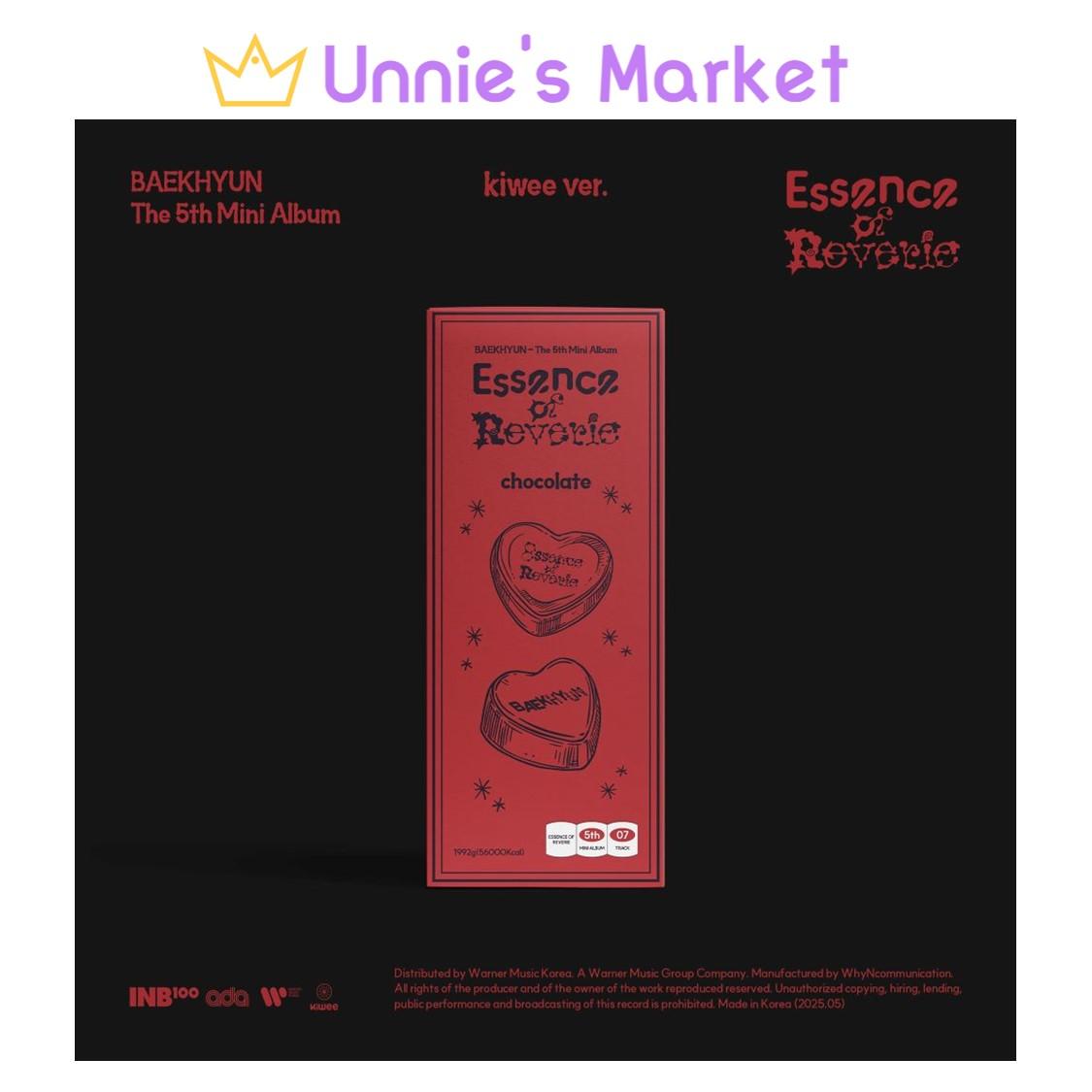 BAEKHYUN - Essence of Reverie 5-й мини-альбом Platform Ver. (киви вер.) + Бесплатный подарок 1EA
BAEKHYUN - Essence of Reverie 5-й мини-альбом Platform Ver. (киви вер.) + Бесплатный подарок 1EA