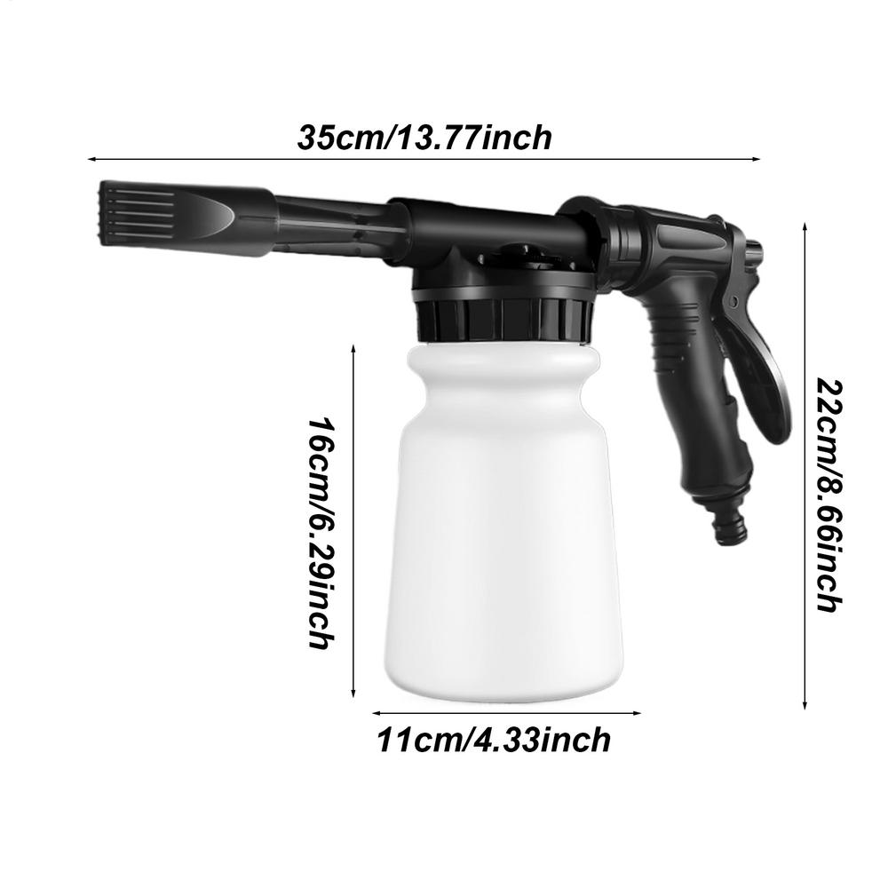 1L Adjustable Car Washer Water Gun Foam Nozzle Car Cleaning Foamer Pot Lance Water Soap Shampoo Sprayer Car Cleaning Tools чорний
1L Adjustable Car Washer Water Gun Foam Nozzle Car Cleaning Foamer Pot Lance Water Soap Shampoo Sprayer Car Cleaning Tools чорний