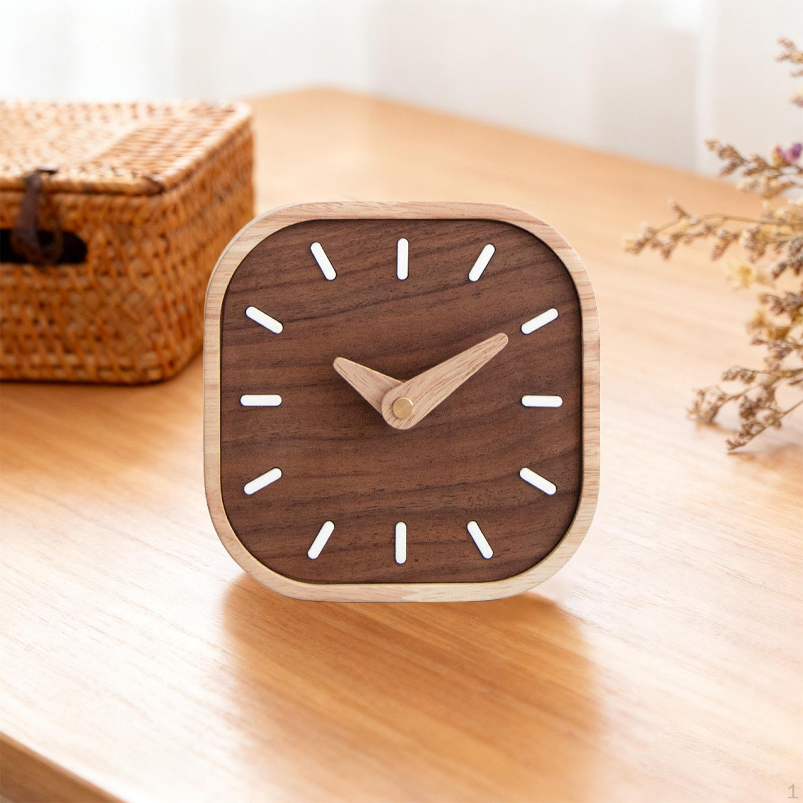 Деревянные настольные часы аналоговые бесшумные шикарные современные настольные украшения для прикроватной полки
Деревянные настольные часы аналоговые бесшумные шикарные современные настольные украшения для прикроватной полки