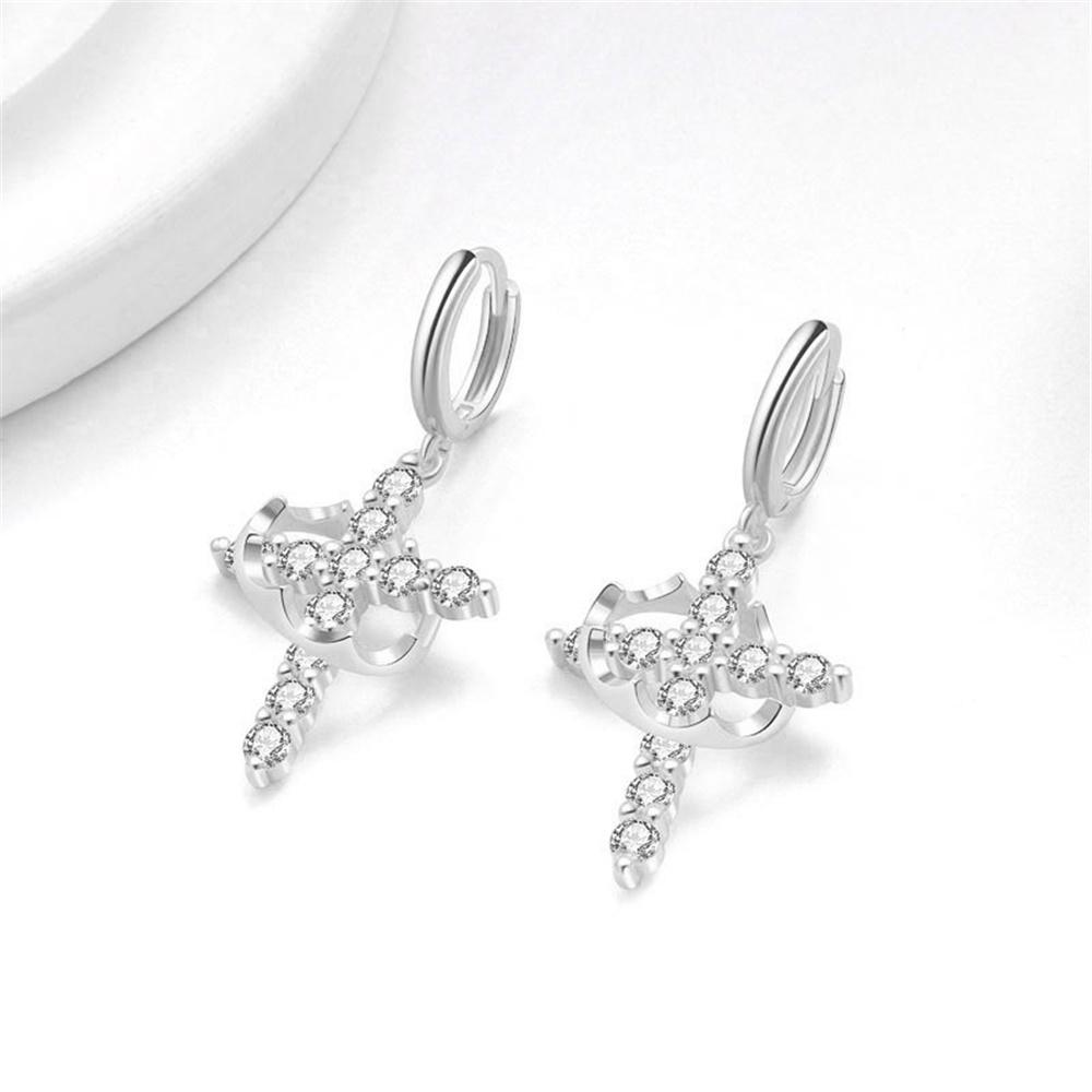 Luxury Female White Zircon Stone Cross Hoop Earrings Vintage Fashion Gold Color Wedding Jewelry For Women
Luxury Female White Zircon Stone Cross Hoop Earrings Vintage Fashion Gold Color Wedding Jewelry For Women
