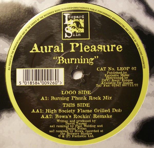 12inch Record AURAL PLEASURE - Burning LEOP2 Leopard Skin UK Dance & Electronica Used
12inch Record AURAL PLEASURE - Burning LEOP2 Leopard Skin UK Dance & Electronica Used