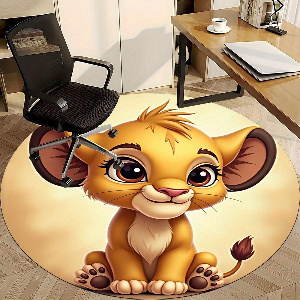 1pc Adorable Cartoon Lion Design Round Rug - Perfect for Home Office Decor, Non-Slip Mat for Under Chairs, Home Room or Living Area Decoration Gift Id 80cm by 80cm
1pc Adorable Cartoon Lion Design Round Rug - Perfect for Home Office Decor, Non-Slip Mat for Under Chairs, Home Room or Living Area Decoration Gift Id 80cm by 80cm
