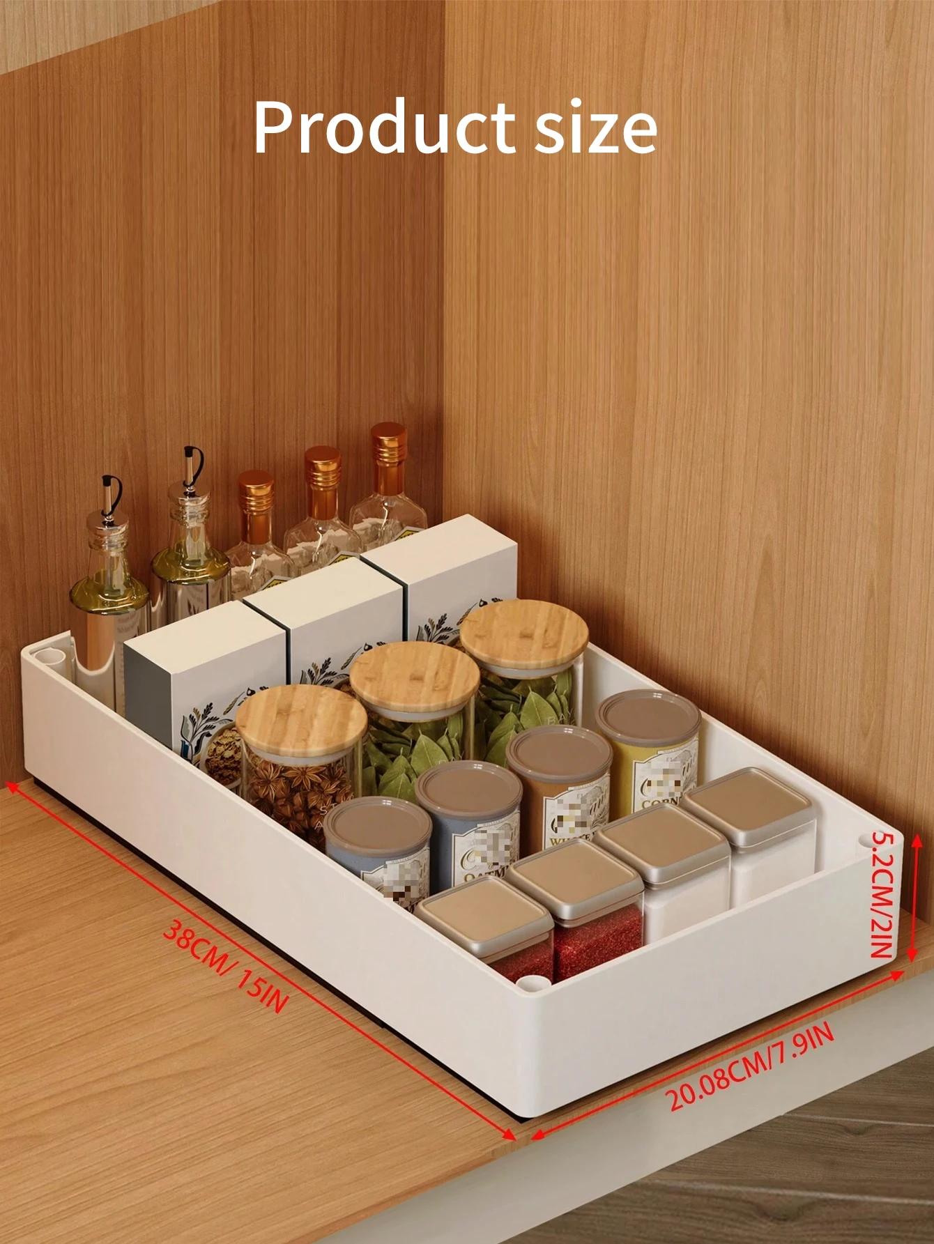 Pull-Out Condiment Storage Tray for Kitchen Cabinets, Under-Cabinet Sliding Organizer, Seasoning Rack for Spices and Jars белый
Pull-Out Condiment Storage Tray for Kitchen Cabinets, Under-Cabinet Sliding Organizer, Seasoning Rack for Spices and Jars белый