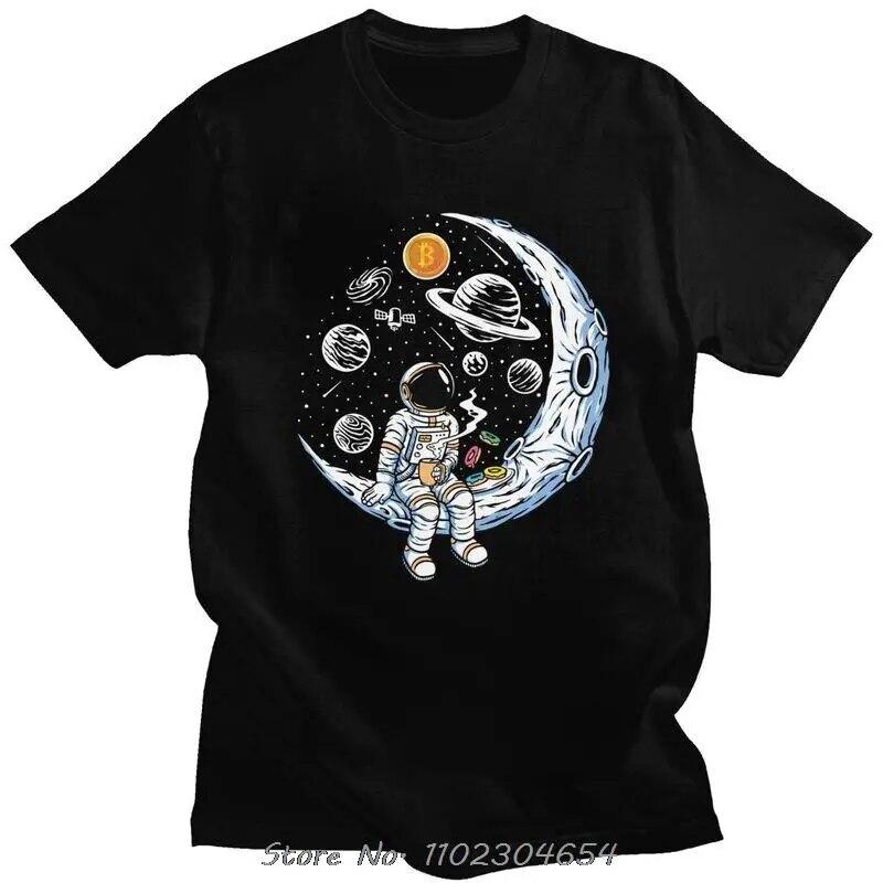 Мужская футболка с биткойнами и криптовалютой BTC To The Moon, хлопковая футболка, новинка, футболка с астронавтом и криптовалютой, футболка большого размера, уличная одежда
Мужская футболка с биткойнами и криптовалютой BTC To The Moon, хлопковая футболка, новинка, футболка с астронавтом и криптовалютой, футболка большого размера, уличная одежда