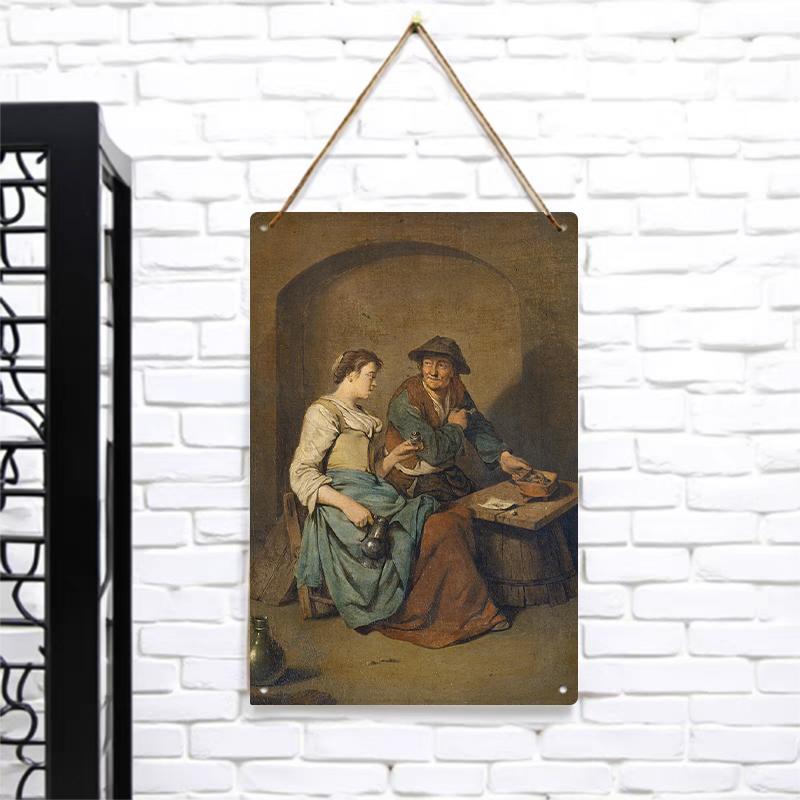 Vintage Oil Painting Style Metal Wall Art European Country Character Decorative Painting for Living Room 7.9x11.8In(20x30cm)
Vintage Oil Painting Style Metal Wall Art European Country Character Decorative Painting for Living Room 7.9x11.8In(20x30cm)