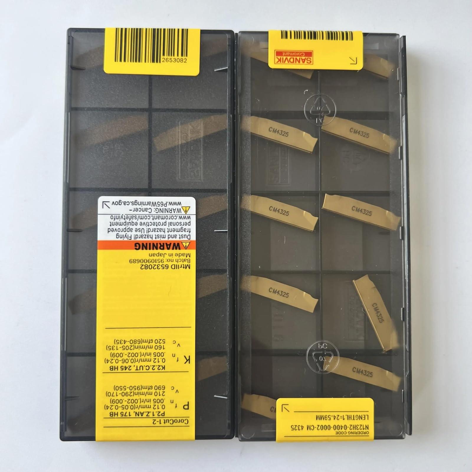 Original Sandvik / N123H2-0400-0002-CM 4325 /CNC CARBIDE tool blade 10 Pcs
Original Sandvik / N123H2-0400-0002-CM 4325 /CNC CARBIDE tool blade 10 Pcs