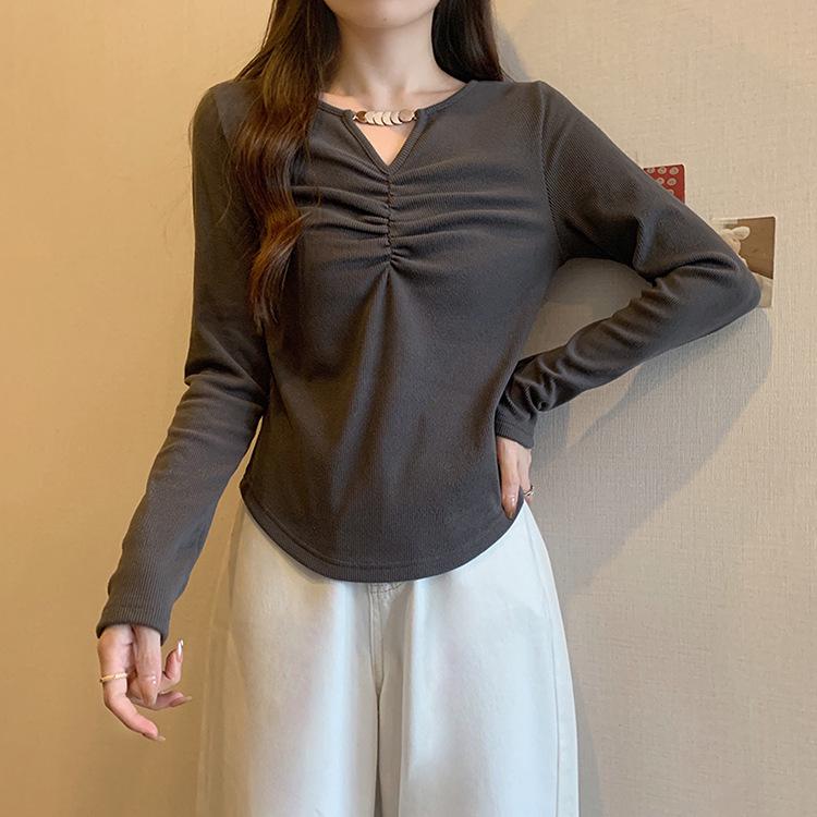 Plus Size Women s Versatile Pleated Warm Base Layer T-Shirt 2XL сірий колір
Plus Size Women s Versatile Pleated Warm Base Layer T-Shirt 2XL сірий колір