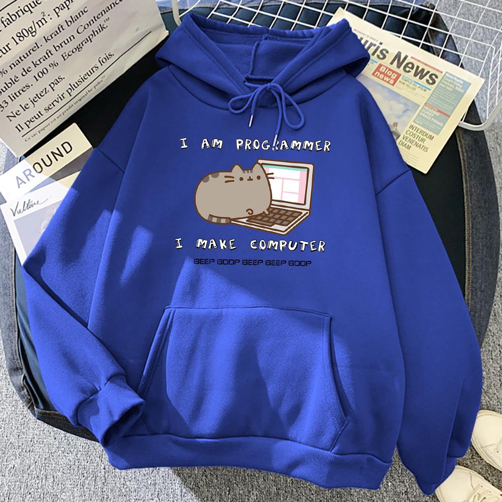 Я программист, я делаю компьютер, забавный кот, женская толстовка с карманом и круглым вырезом, пуловеры, повседневная модная мягкая толстовка в стиле Харадзюку, свободная одежда 2XL
Я программист, я делаю компьютер, забавный кот, женская толстовка с карманом и круглым вырезом, пуловеры, повседневная модная мягкая толстовка в стиле Харадзюку, свободная одежда 2XL