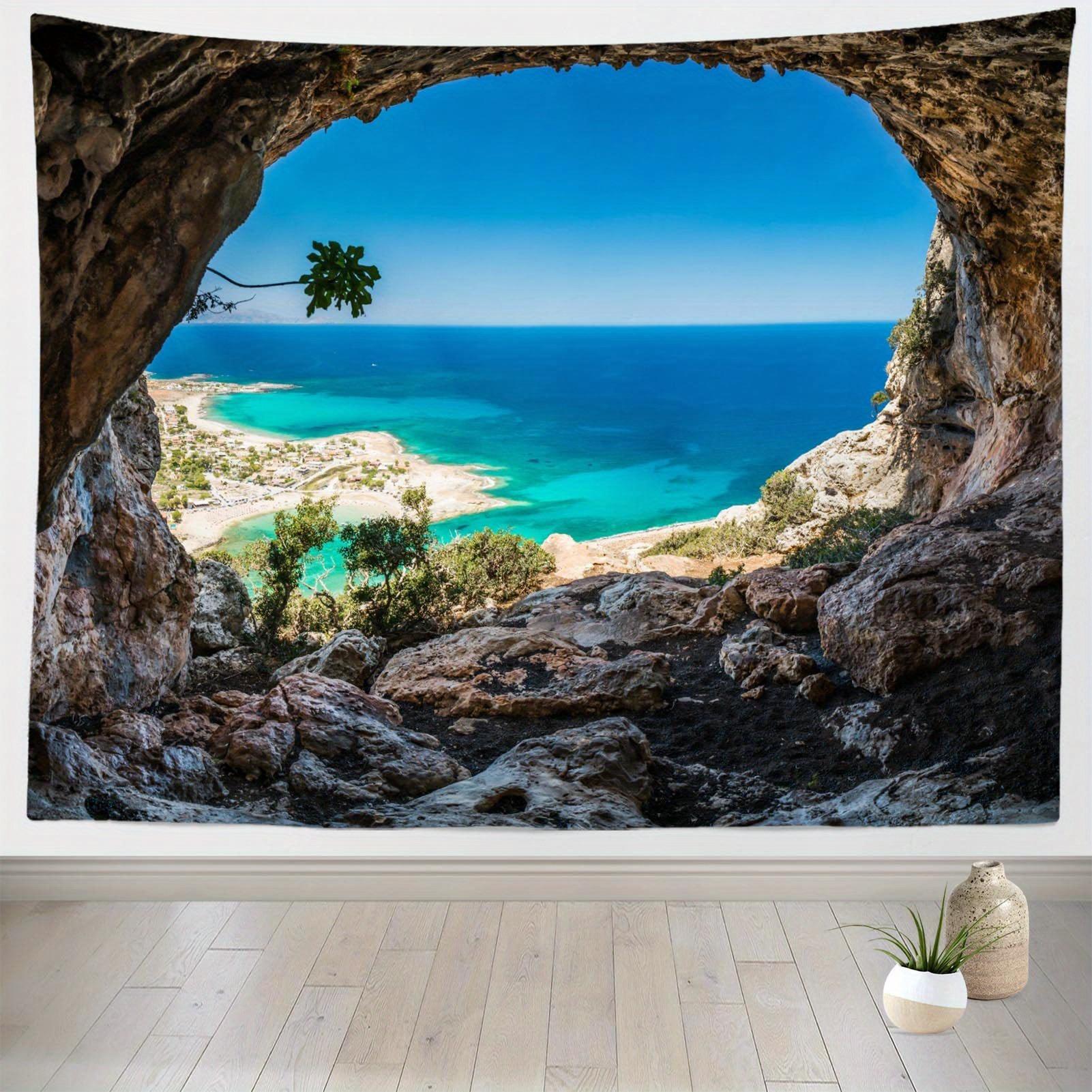 Cave View Ocean Tapestry Perfect for Scenic Coastal Unique Home Decor with Tropical Charm and Beach Vibes 74x94cm(29x37in)
Cave View Ocean Tapestry Perfect for Scenic Coastal Unique Home Decor with Tropical Charm and Beach Vibes 74x94cm(29x37in)