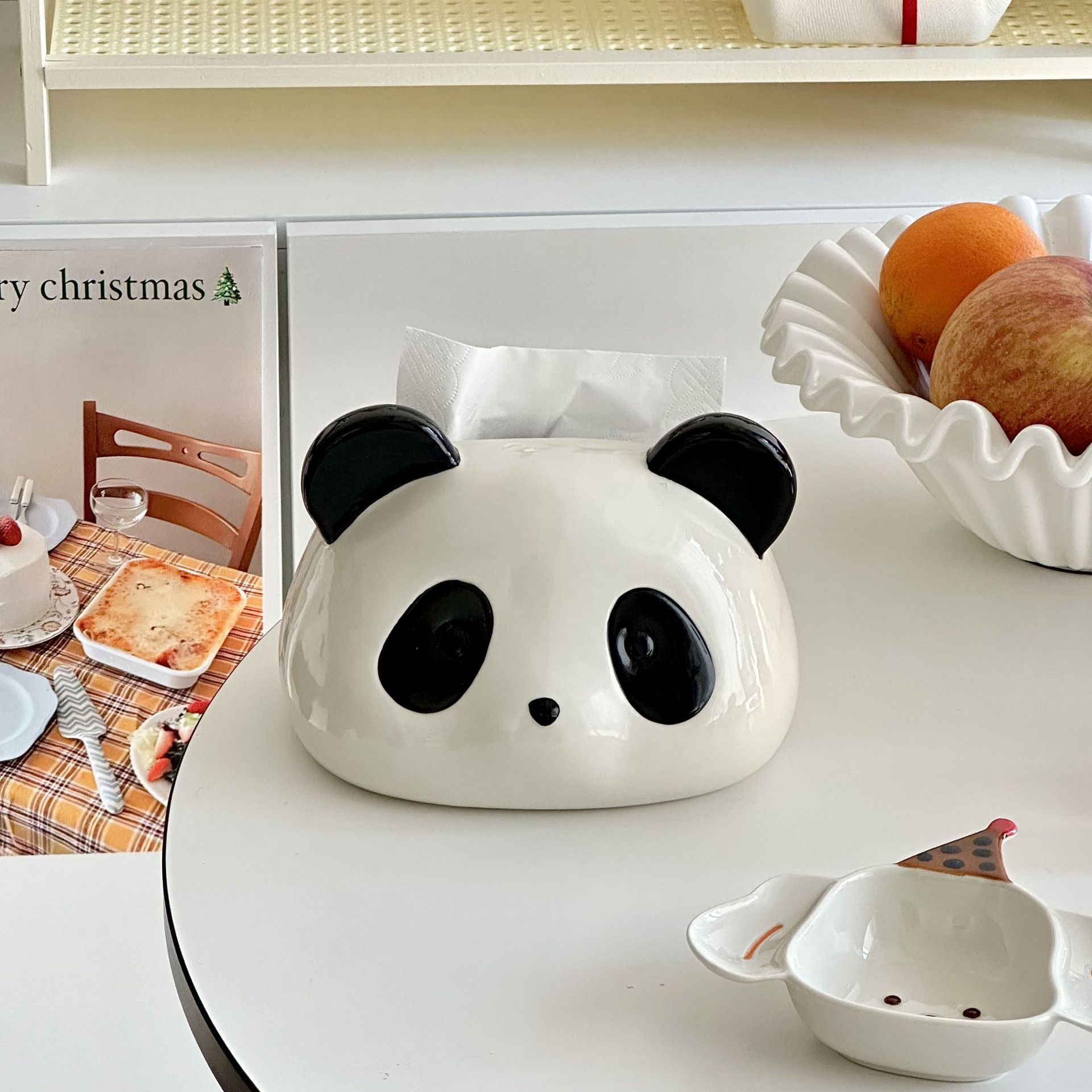 Cute Panda Tissue Box Drawing Box in The Living Room Bathroom Ceramic High-end Coffee Table Paper Box Home Decoration Napkins
Cute Panda Tissue Box Drawing Box in The Living Room Bathroom Ceramic High-end Coffee Table Paper Box Home Decoration Napkins