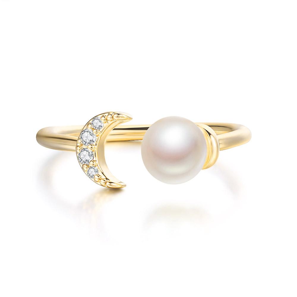 Opening Romantic Crescent Moon Rings For Women Zircon Imitation Pearl Gold Color Mermaid Tail Finger Ring Fashion Zircon R895 10
Opening Romantic Crescent Moon Rings For Women Zircon Imitation Pearl Gold Color Mermaid Tail Finger Ring Fashion Zircon R895 10